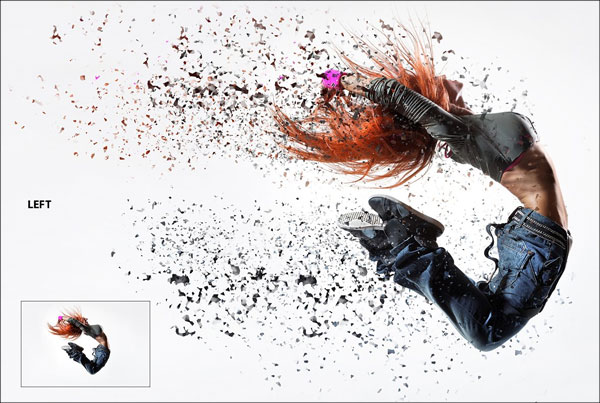 dispersion effect photoshop action free download